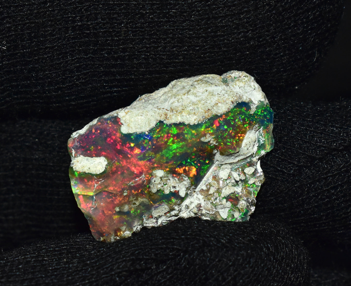 Black Opal 12.25 Carats | Natural Black Ethiopian Opal Rough - Ready for Cutting & Jewelry!