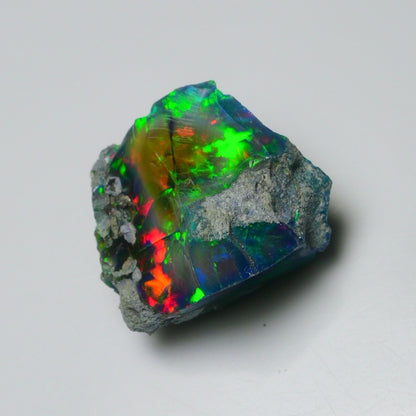 Rare Black Opal 25.40 Carats | Natural Black Ethiopian Opal Rough - Ready for Cutting & Jewelry!