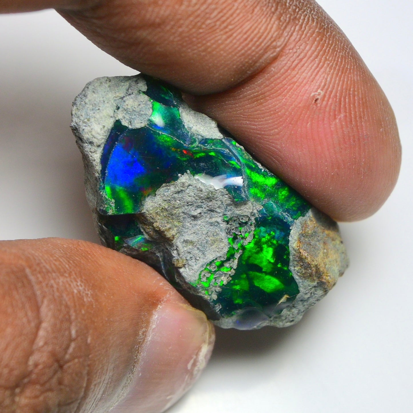 Rare Black Opal 35.25 Carats | Natural Black Ethiopian Opal Rough - Ready for Cutting & Jewelry!