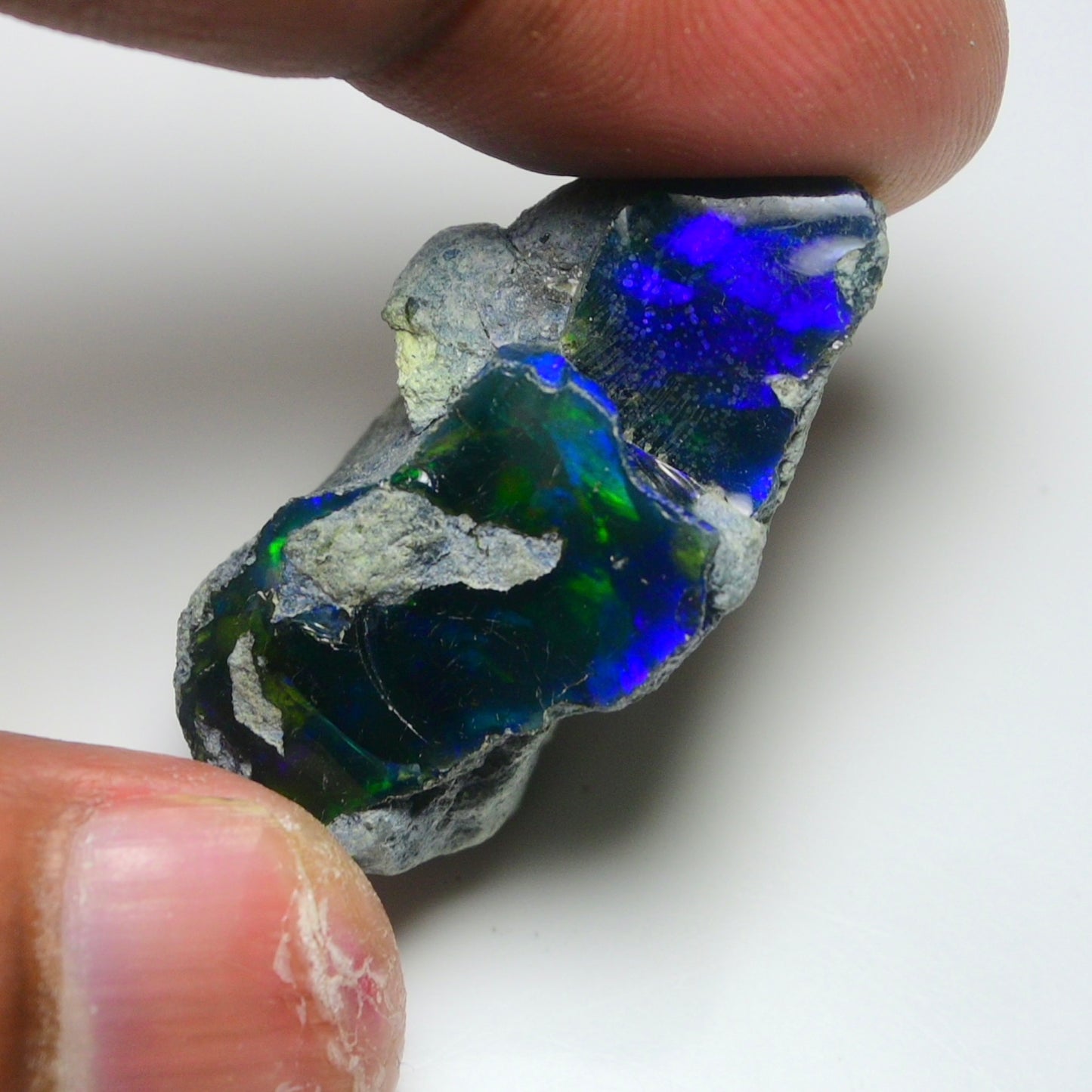 Rare Black Opal 32.00 Carats | Natural Black Ethiopian Opal Rough - Ready for Cutting & Jewelry!