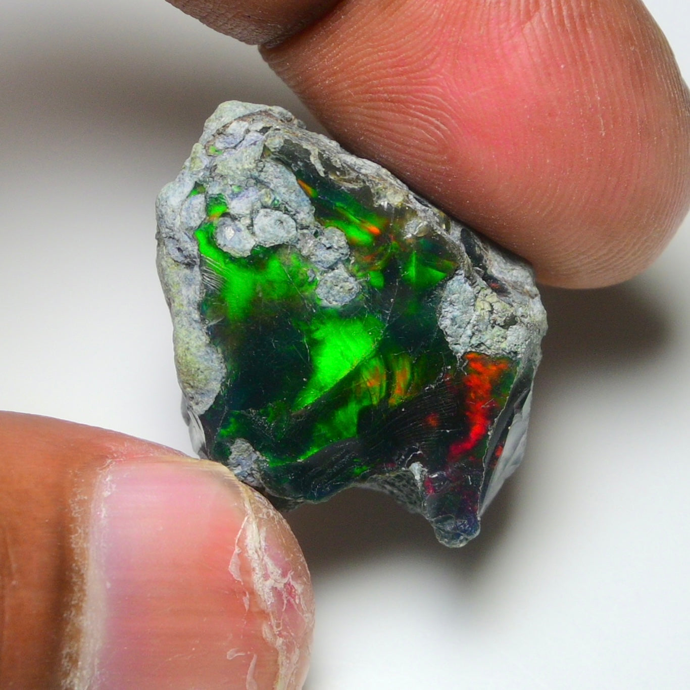 Rare Black Opal 26.70 Carats | Natural Black Ethiopian Opal Rough - Ready for Cutting & Jewelry!