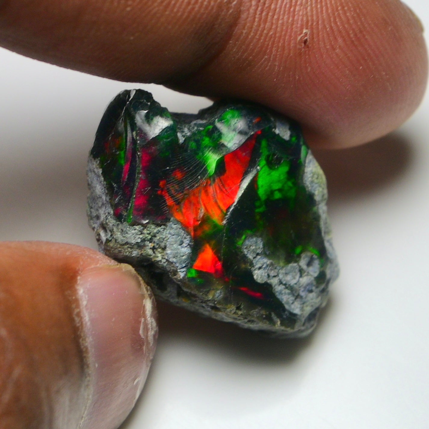 Rare Black Opal 26.70 Carats | Natural Black Ethiopian Opal Rough - Ready for Cutting & Jewelry!