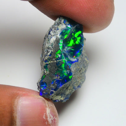 Rare Black Opal 23.10 Carats | Natural Black Ethiopian Opal Rough - Ready for Cutting & Jewelry!