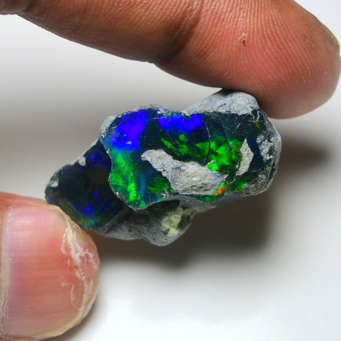 Rare Black Opal 32.00 Carats | Natural Black Ethiopian Opal Rough - Ready for Cutting & Jewelry!