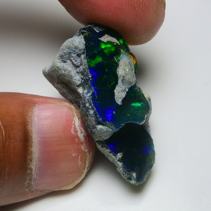 Rare Black Opal 32.00 Carats | Natural Black Ethiopian Opal Rough - Ready for Cutting & Jewelry!
