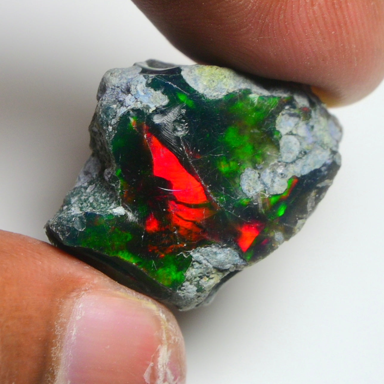 Rare Black Opal 26.70 Carats | Natural Black Ethiopian Opal Rough - Ready for Cutting & Jewelry!