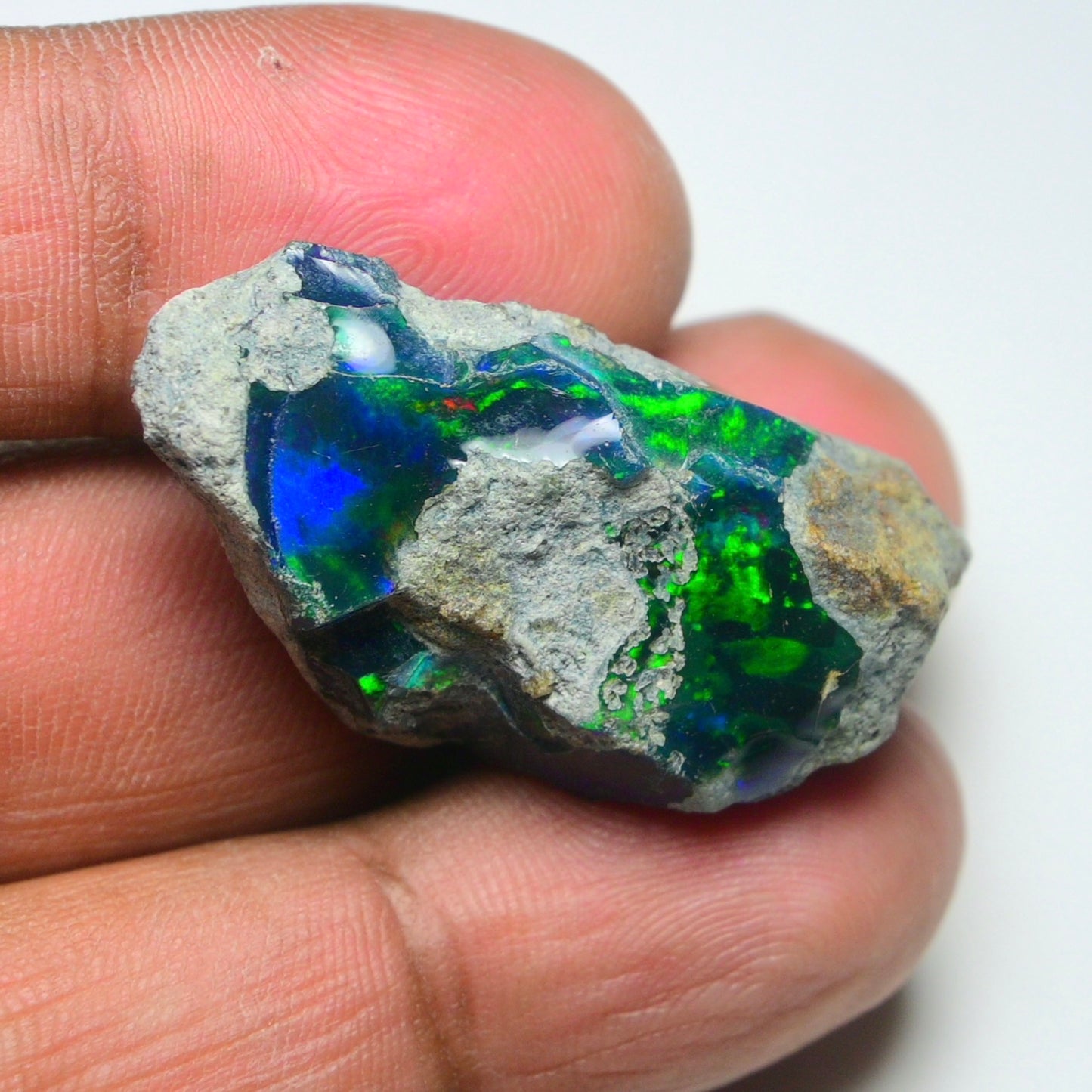 Rare Black Opal 35.25 Carats | Natural Black Ethiopian Opal Rough - Ready for Cutting & Jewelry!