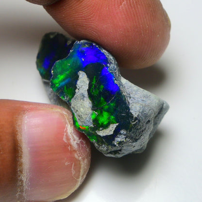 Rare Black Opal 32.00 Carats | Natural Black Ethiopian Opal Rough - Ready for Cutting & Jewelry!
