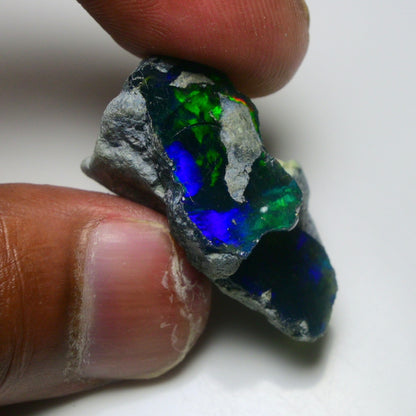 Rare Black Opal 32.00 Carats | Natural Black Ethiopian Opal Rough - Ready for Cutting & Jewelry!