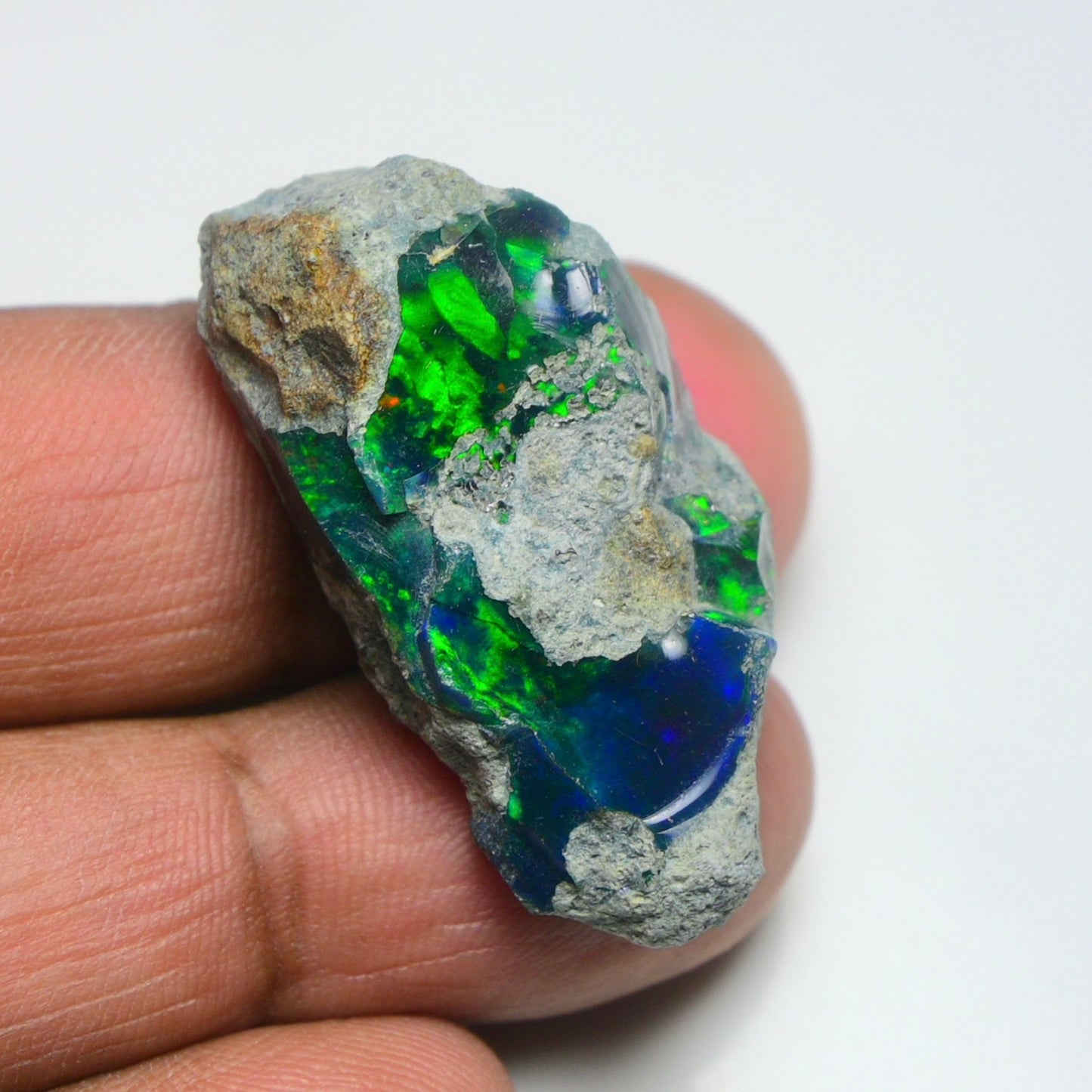 Rare Black Opal 35.25 Carats | Natural Black Ethiopian Opal Rough - Ready for Cutting & Jewelry!