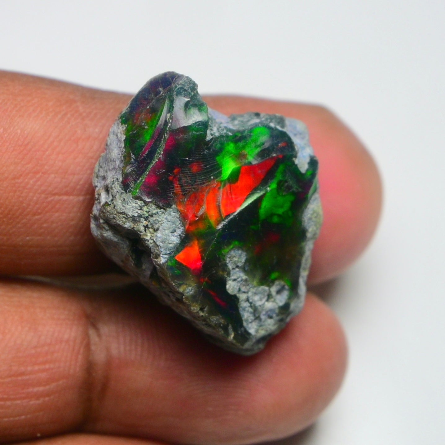 Rare Black Opal 26.70 Carats | Natural Black Ethiopian Opal Rough - Ready for Cutting & Jewelry!