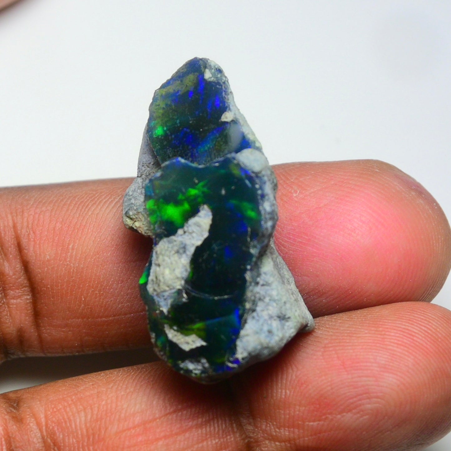 Rare Black Opal 32.00 Carats | Natural Black Ethiopian Opal Rough - Ready for Cutting & Jewelry!