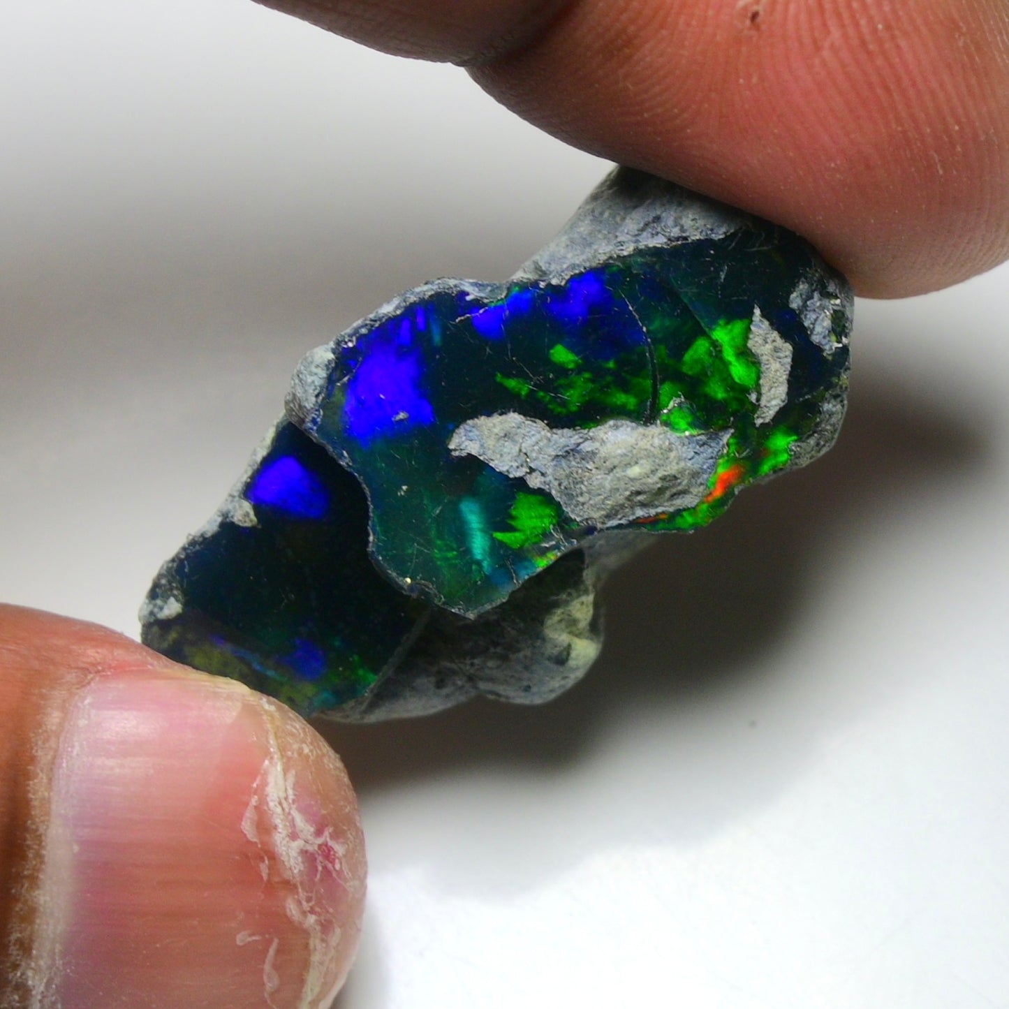 Rare Black Opal 32.00 Carats | Natural Black Ethiopian Opal Rough - Ready for Cutting & Jewelry!