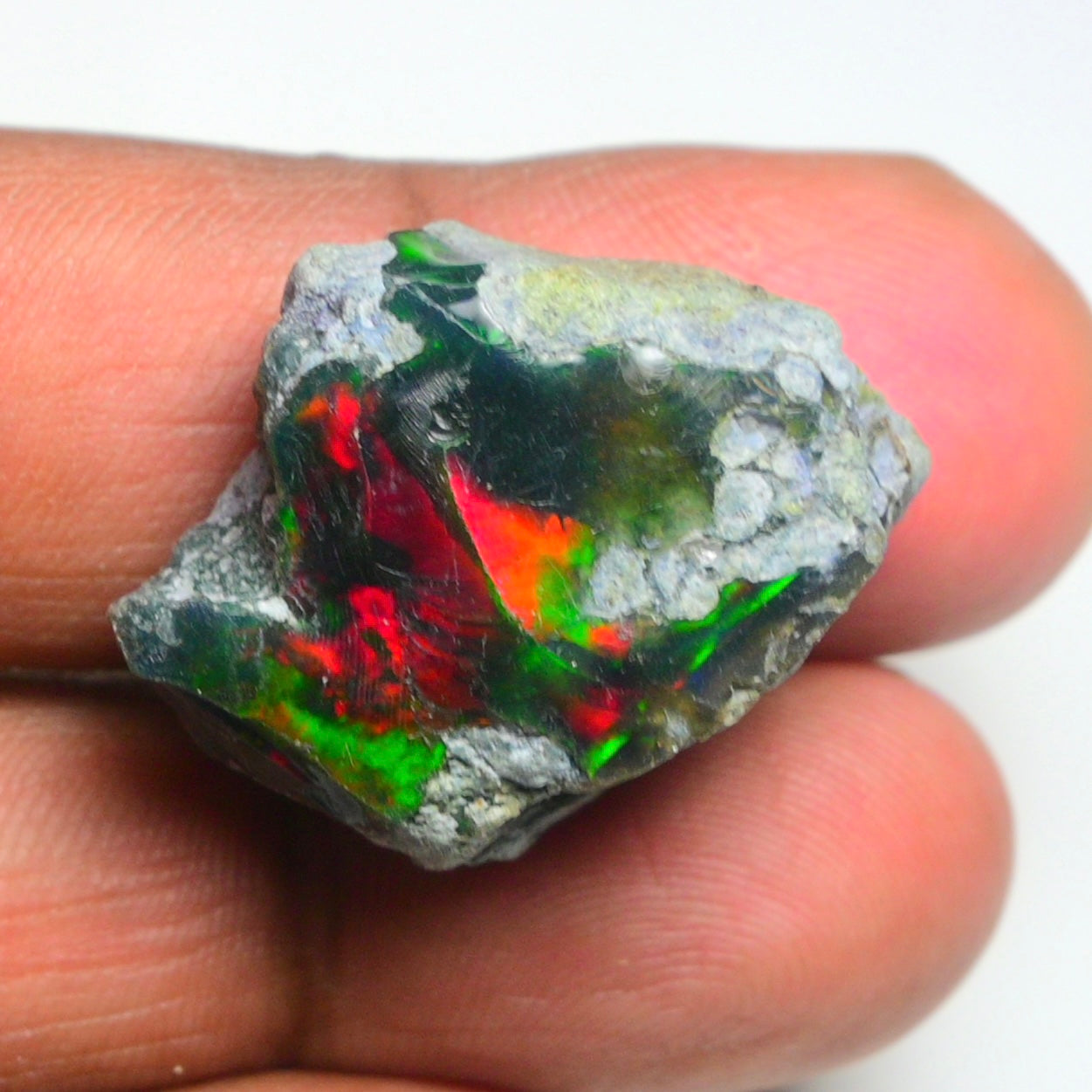 Rare Black Opal 26.70 Carats | Natural Black Ethiopian Opal Rough - Ready for Cutting & Jewelry!