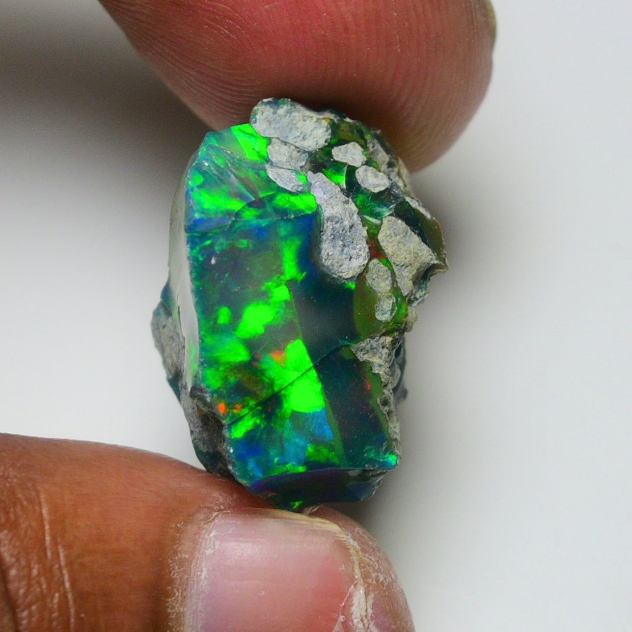 Rare Black Opal 25.40 Carats | Natural Black Ethiopian Opal Rough - Ready for Cutting & Jewelry!