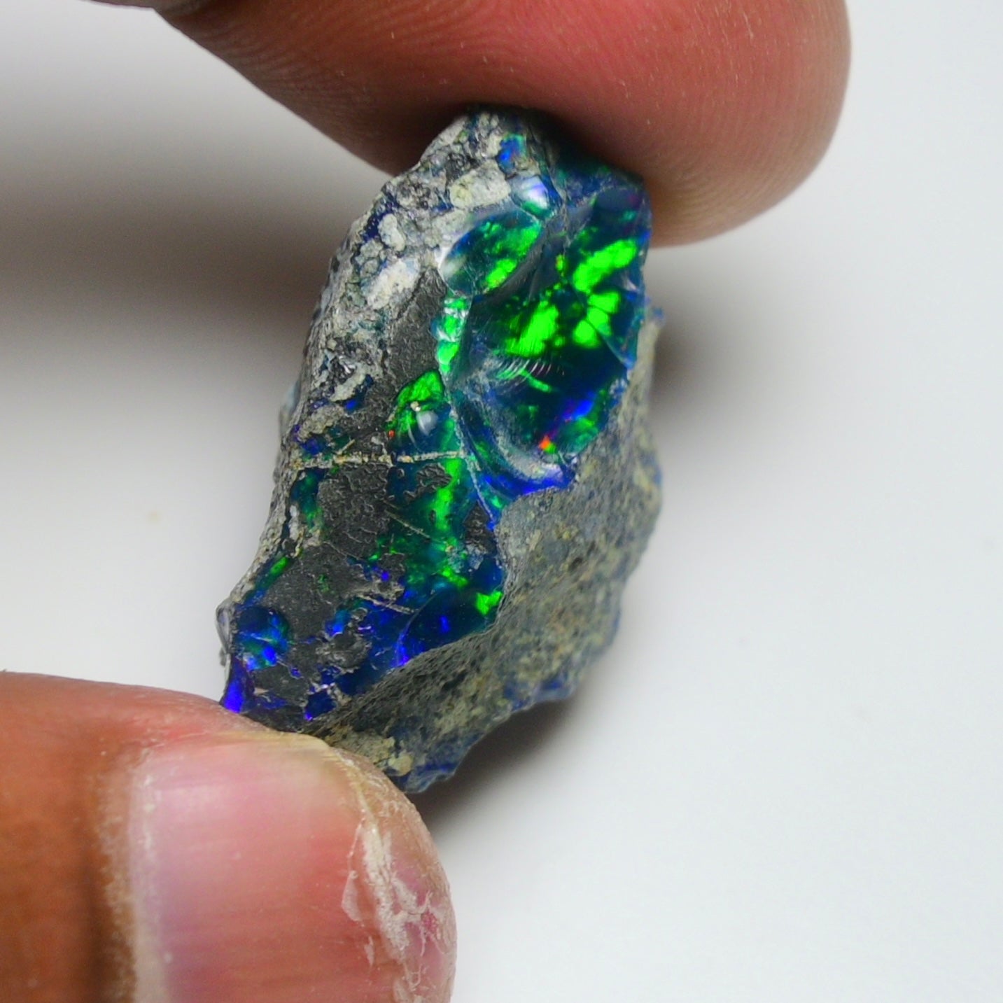 Rare Black Opal 23.10 Carats | Natural Black Ethiopian Opal Rough - Ready for Cutting & Jewelry!