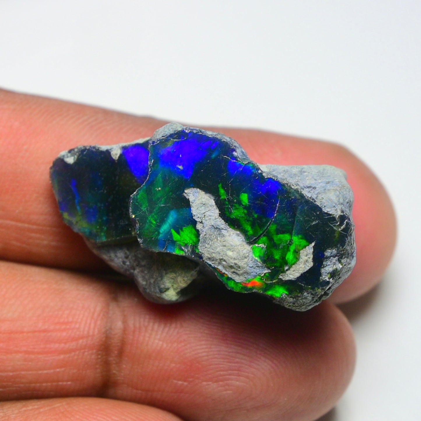 Rare Black Opal 32.00 Carats | Natural Black Ethiopian Opal Rough - Ready for Cutting & Jewelry!