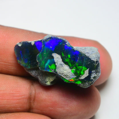 Rare Black Opal 32.00 Carats | Natural Black Ethiopian Opal Rough - Ready for Cutting & Jewelry!