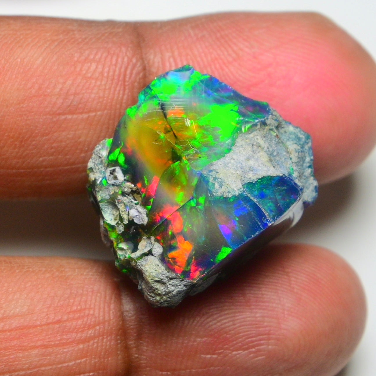 Rare Black Opal 25.40 Carats | Natural Black Ethiopian Opal Rough - Ready for Cutting & Jewelry!