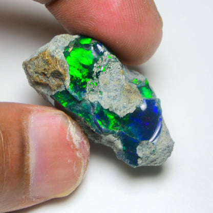 Rare Black Opal 35.25 Carats | Natural Black Ethiopian Opal Rough - Ready for Cutting & Jewelry!