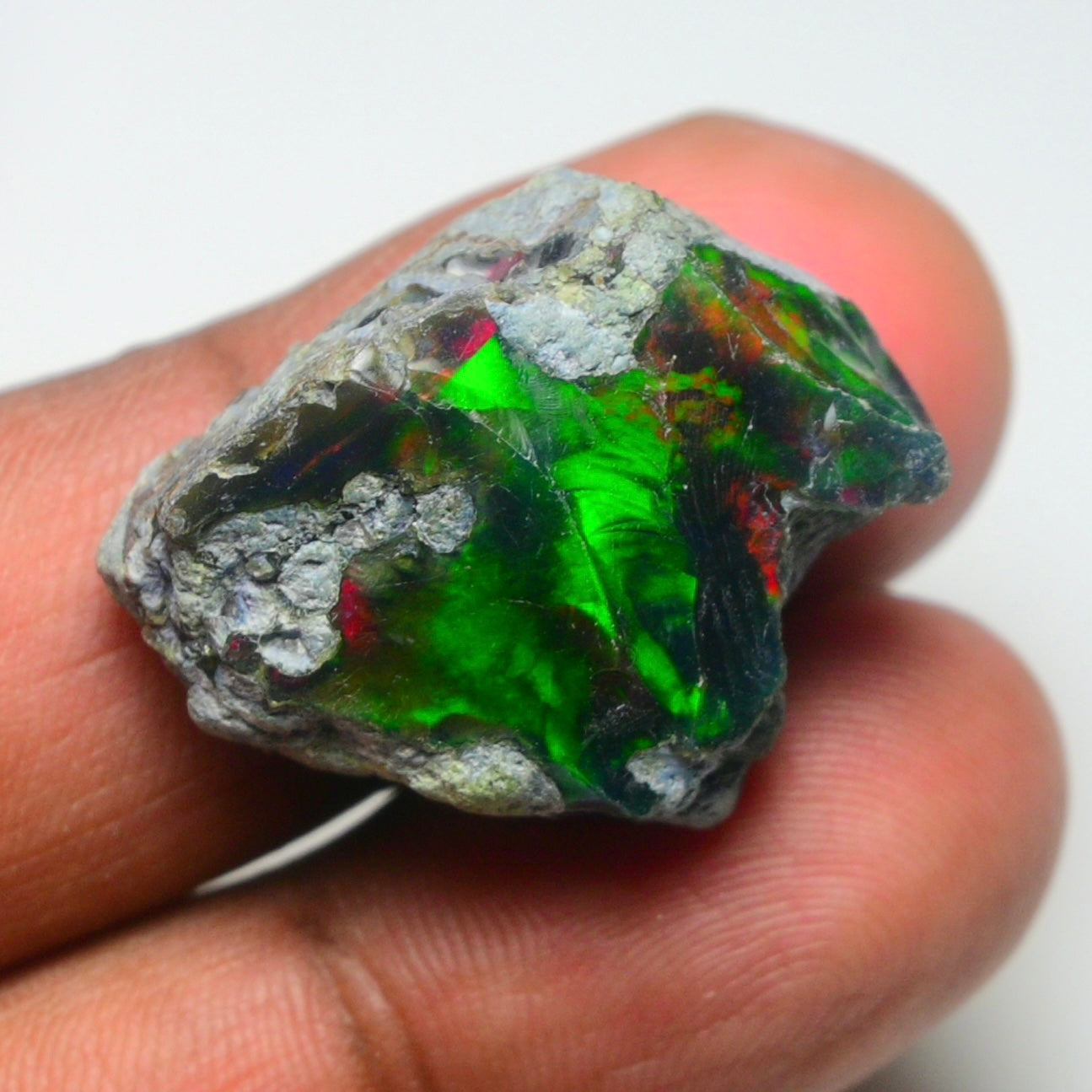 Rare Black Opal 26.70 Carats | Natural Black Ethiopian Opal Rough - Ready for Cutting & Jewelry!