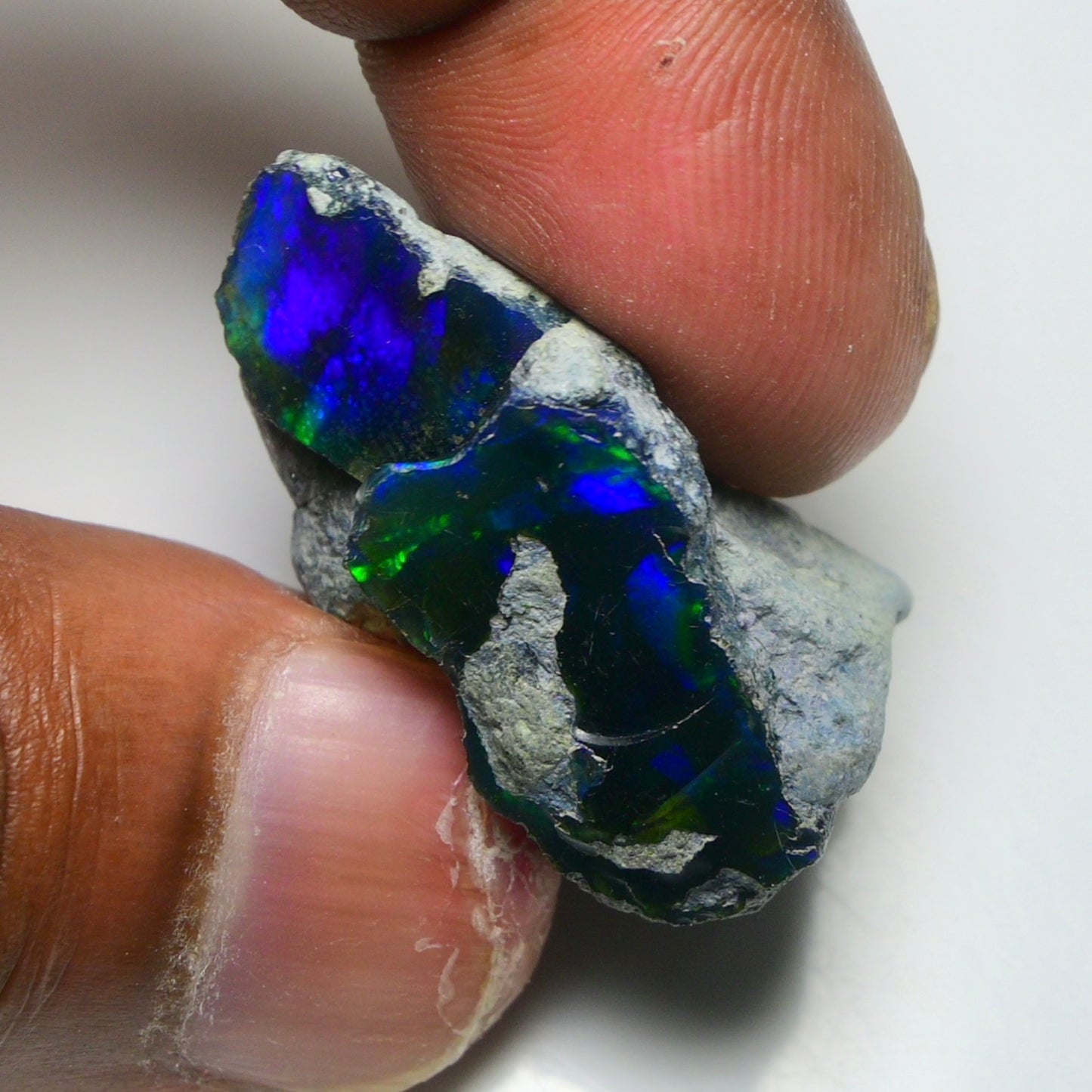 Rare Black Opal 32.00 Carats | Natural Black Ethiopian Opal Rough - Ready for Cutting & Jewelry!