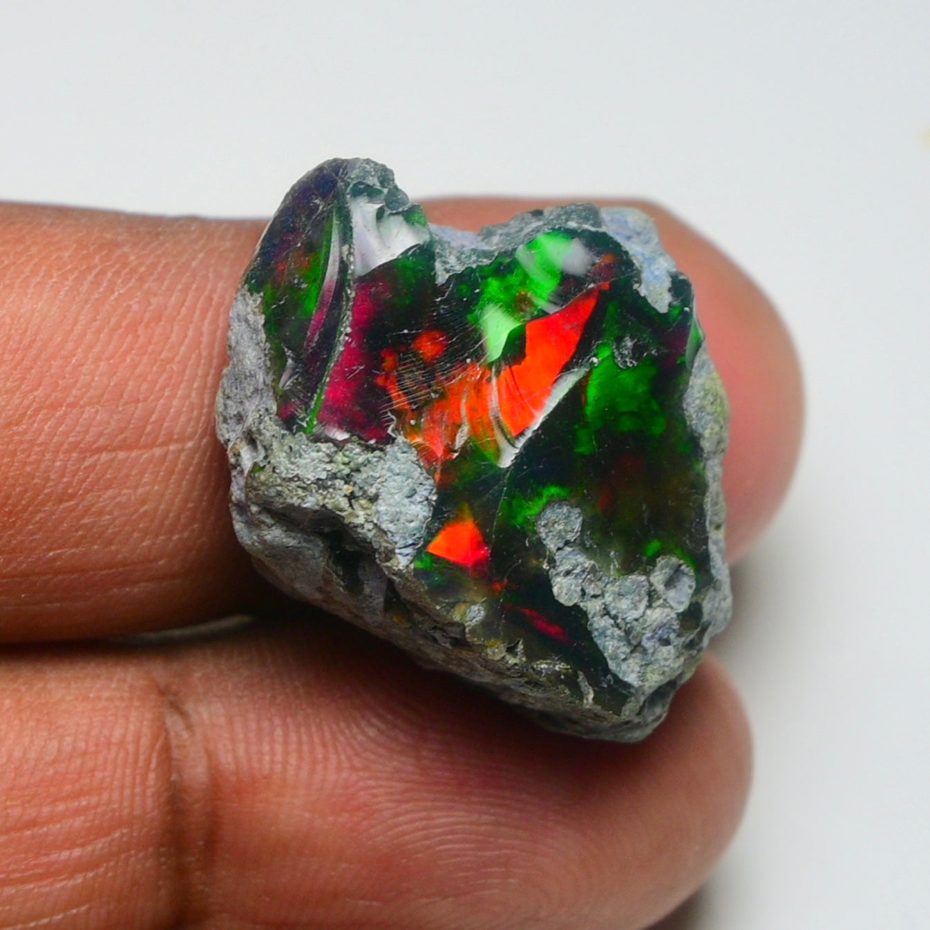 Rare Black Opal 26.70 Carats | Natural Black Ethiopian Opal Rough - Ready for Cutting & Jewelry!