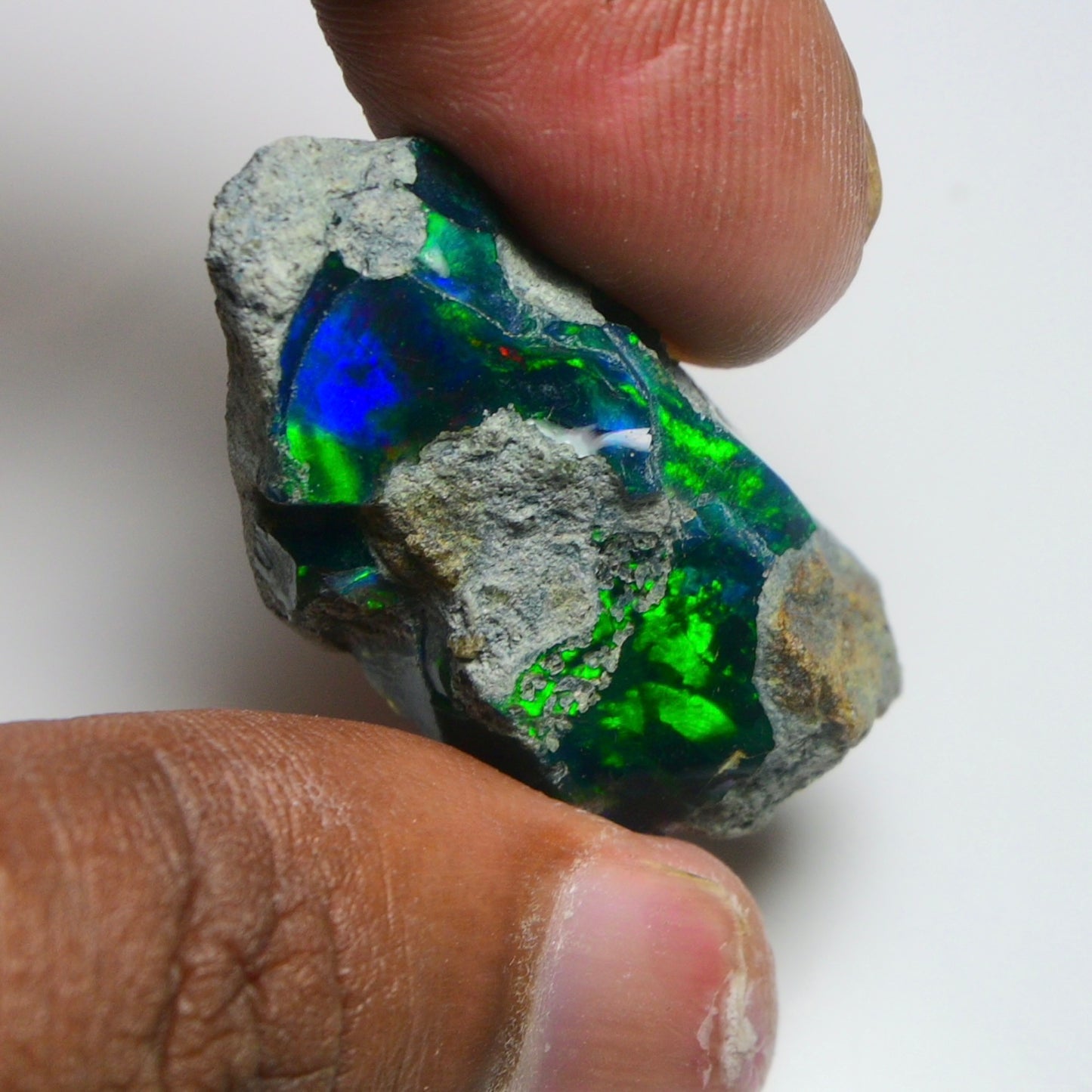 Rare Black Opal 35.25 Carats | Natural Black Ethiopian Opal Rough - Ready for Cutting & Jewelry!