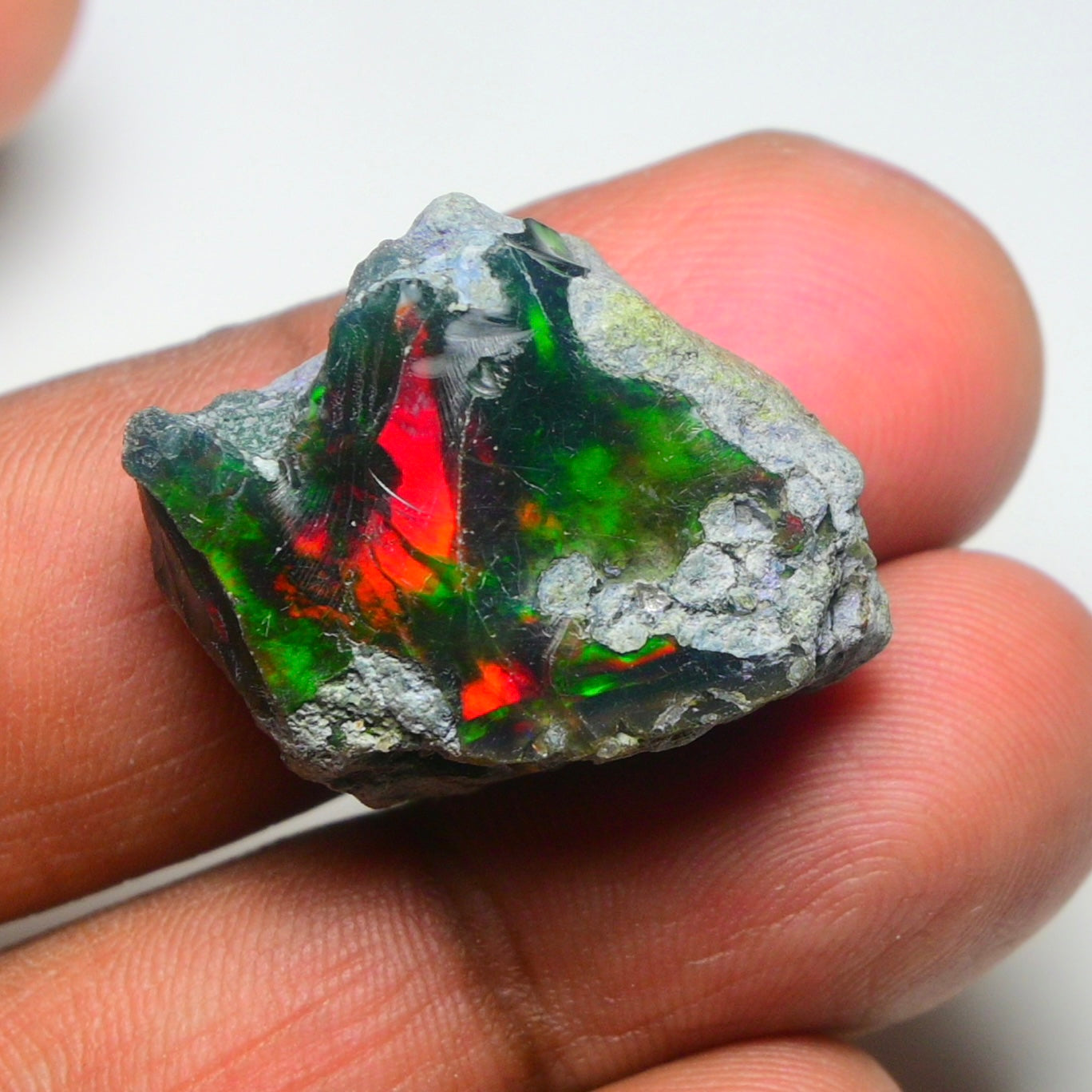 Rare Black Opal 26.70 Carats | Natural Black Ethiopian Opal Rough - Ready for Cutting & Jewelry!