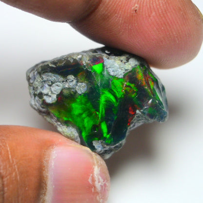 Rare Black Opal 26.70 Carats | Natural Black Ethiopian Opal Rough - Ready for Cutting & Jewelry!