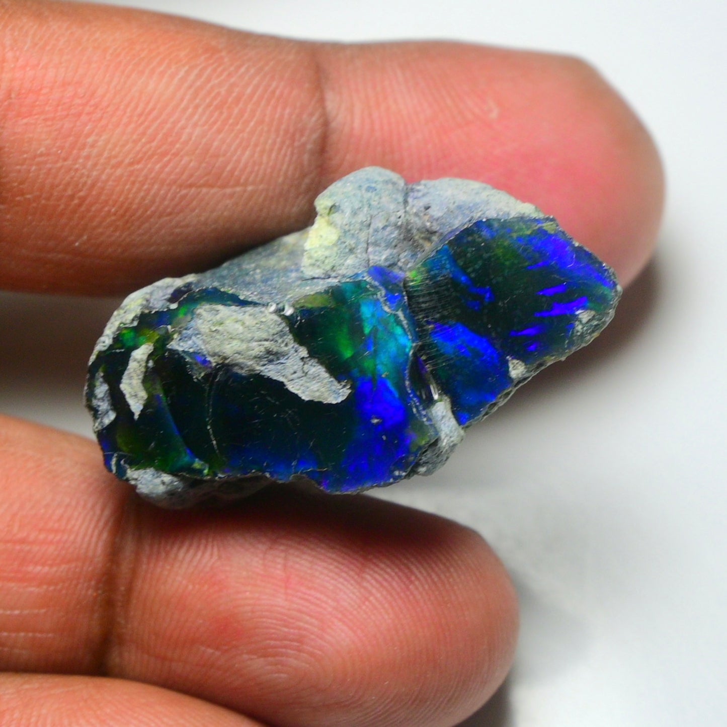 Rare Black Opal 32.00 Carats | Natural Black Ethiopian Opal Rough - Ready for Cutting & Jewelry!