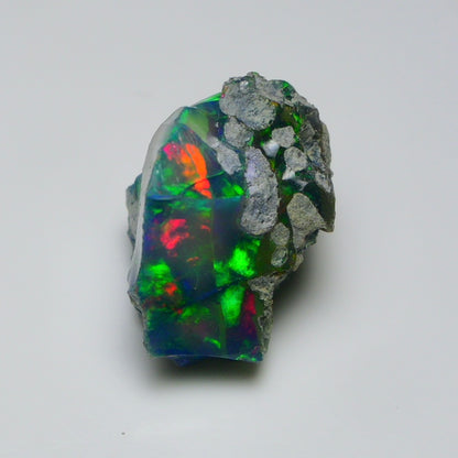 Rare Black Opal 25.40 Carats | Natural Black Ethiopian Opal Rough - Ready for Cutting & Jewelry!
