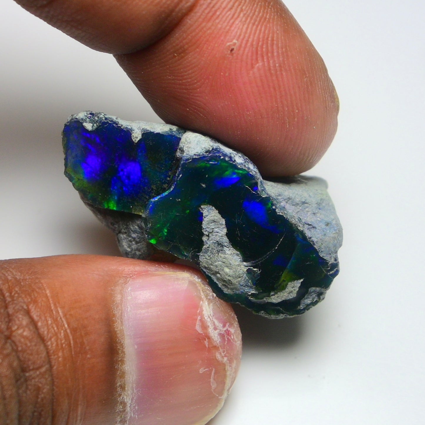 Rare Black Opal 32.00 Carats | Natural Black Ethiopian Opal Rough - Ready for Cutting & Jewelry!