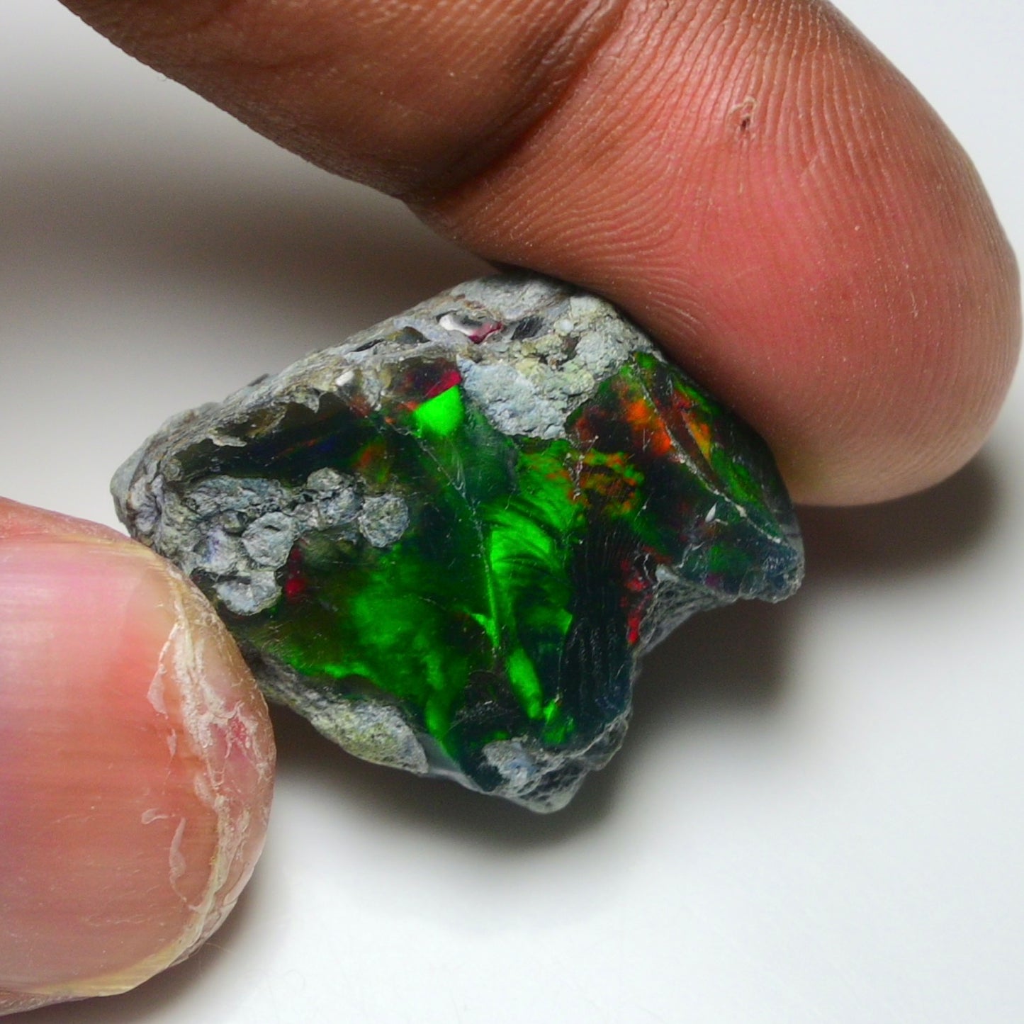 Rare Black Opal 26.70 Carats | Natural Black Ethiopian Opal Rough - Ready for Cutting & Jewelry!