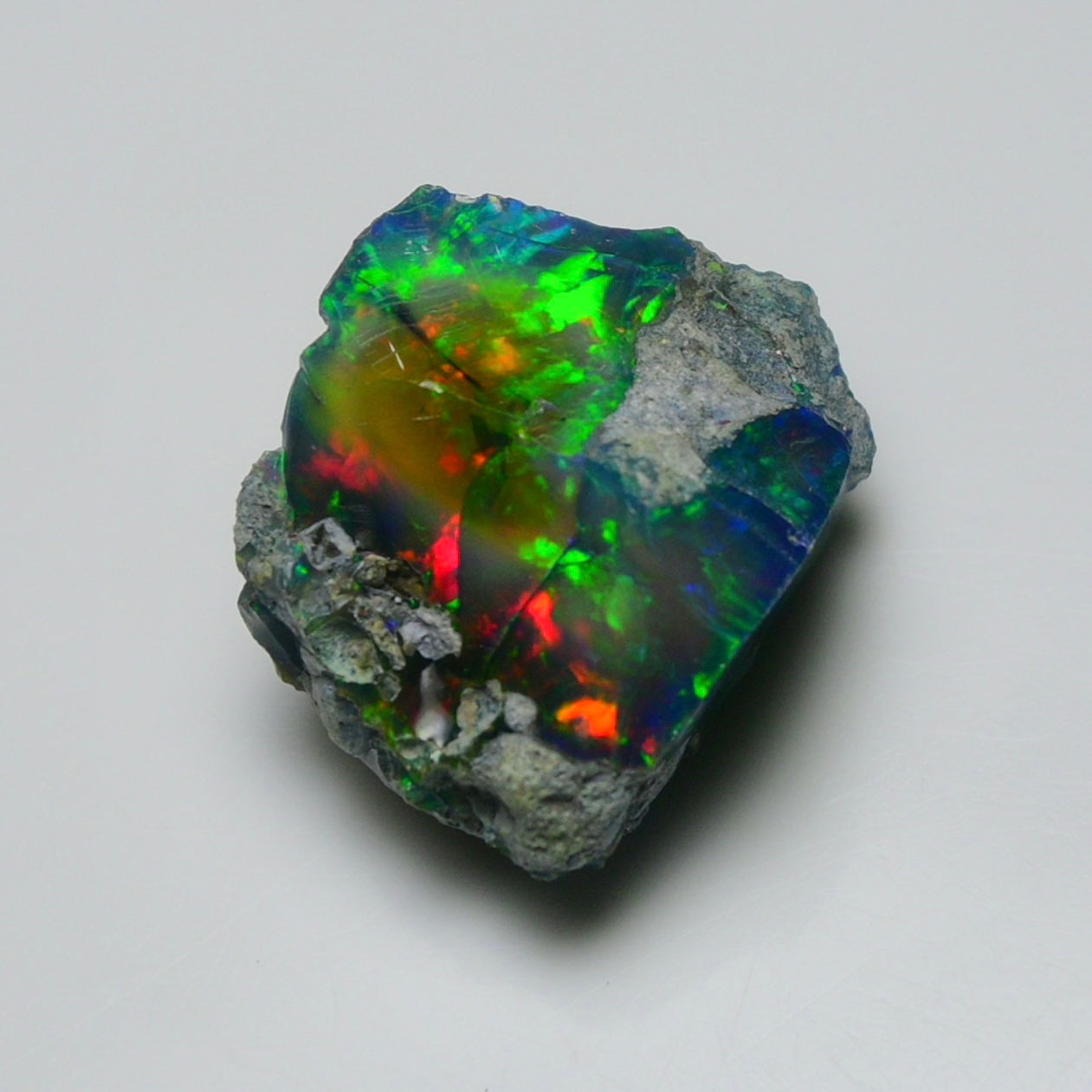 Rare Black Opal 25.40 Carats | Natural Black Ethiopian Opal Rough - Ready for Cutting & Jewelry!