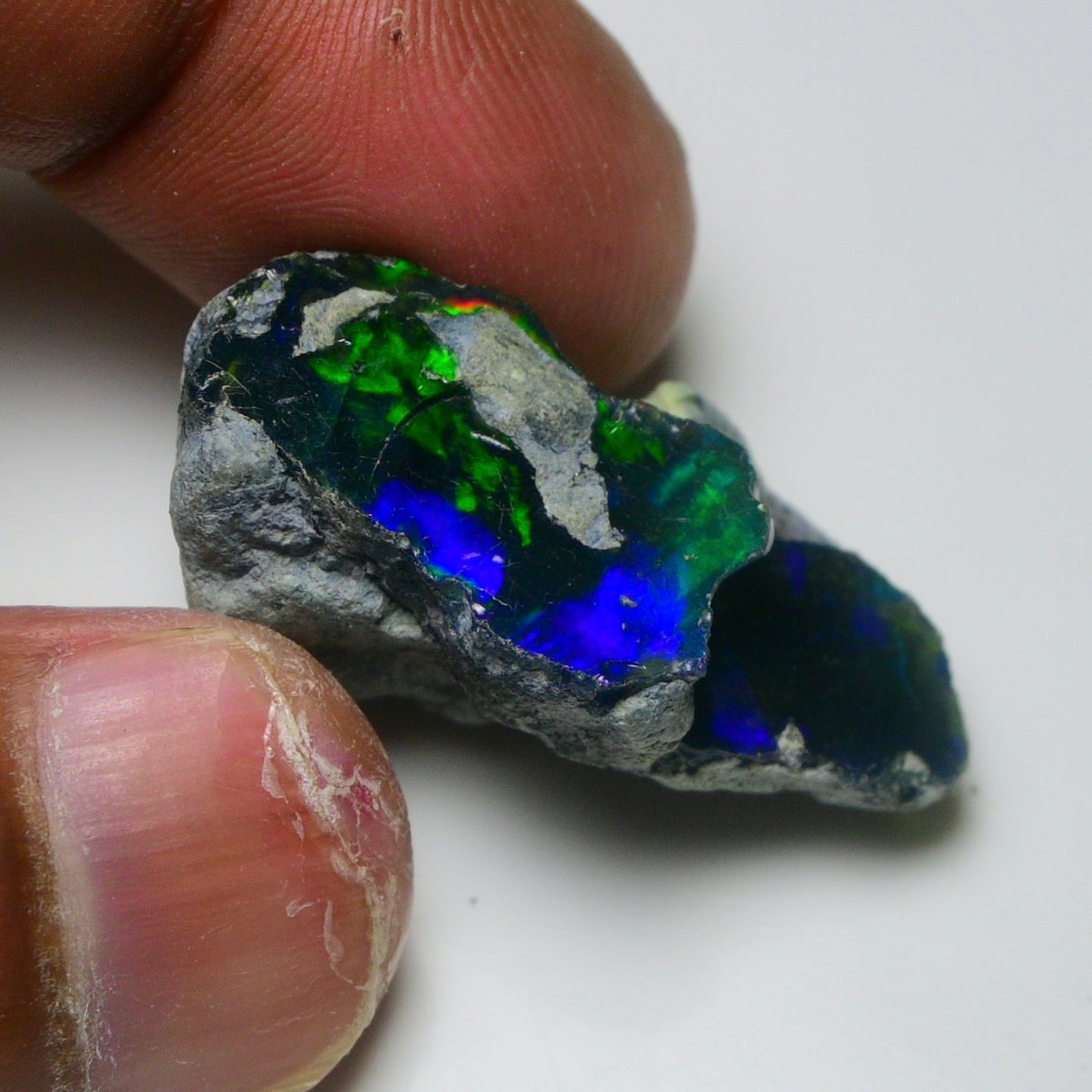 Rare Black Opal 32.00 Carats | Natural Black Ethiopian Opal Rough - Ready for Cutting & Jewelry!