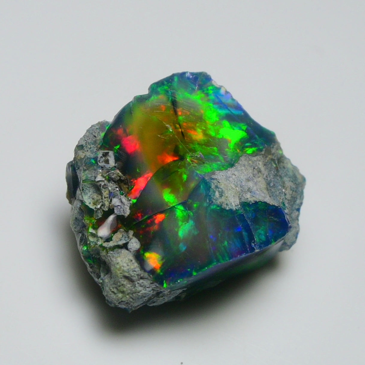Rare Black Opal 25.40 Carats | Natural Black Ethiopian Opal Rough - Ready for Cutting & Jewelry!