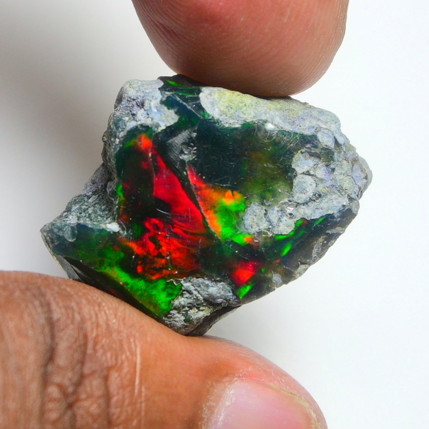 Rare Black Opal 26.70 Carats | Natural Black Ethiopian Opal Rough - Ready for Cutting & Jewelry!