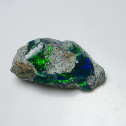 Rare Black Opal 35.25 Carats | Natural Black Ethiopian Opal Rough - Ready for Cutting & Jewelry!