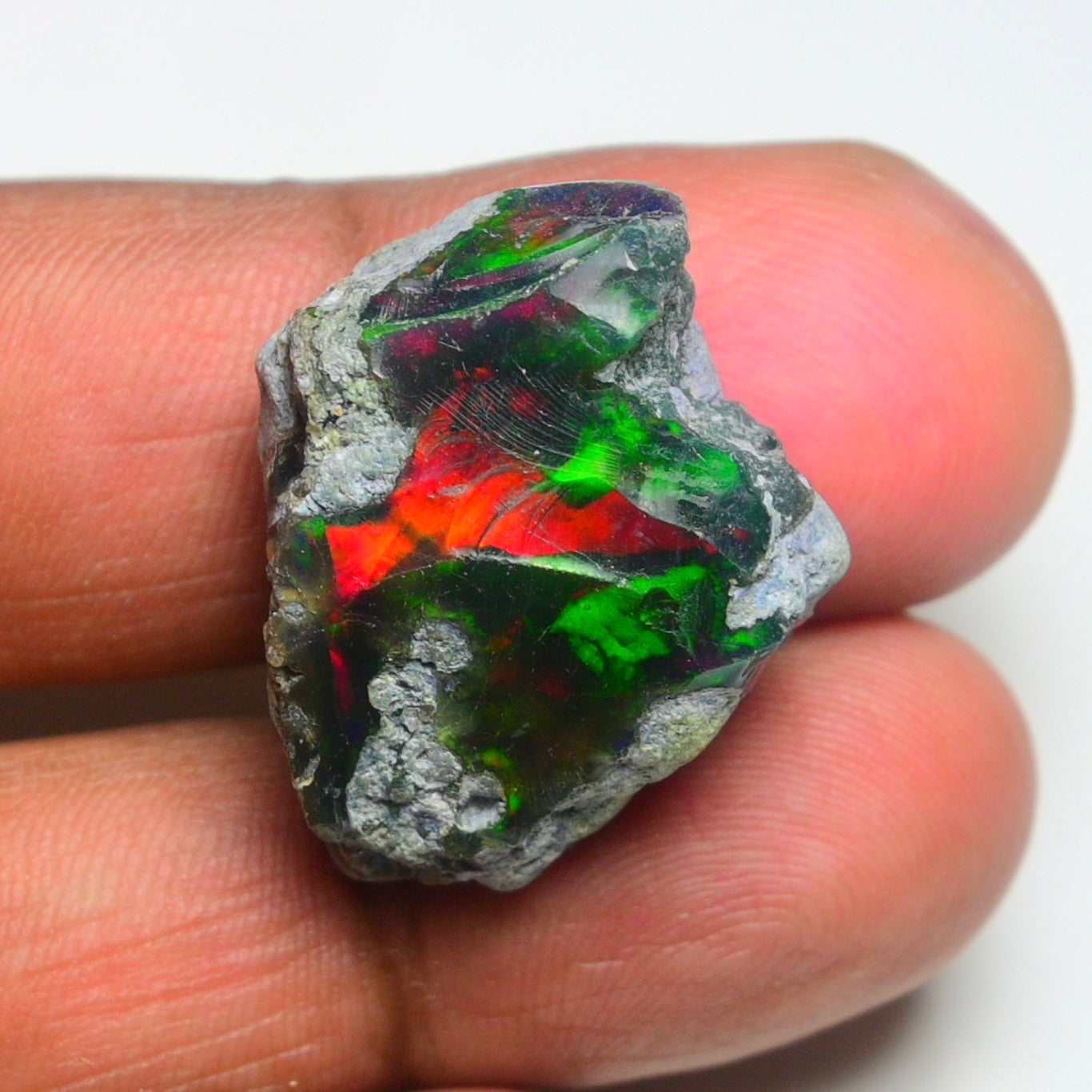 Rare Black Opal 26.70 Carats | Natural Black Ethiopian Opal Rough - Ready for Cutting & Jewelry!