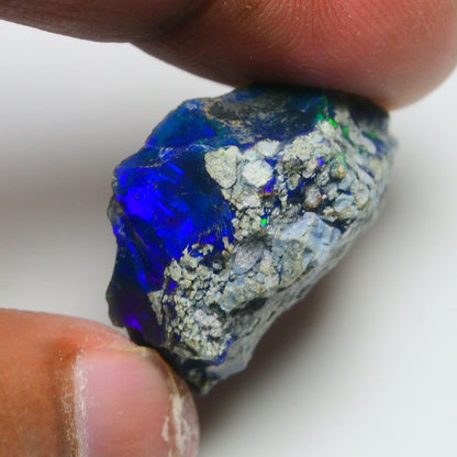 Rare Black Opal 23.10 Carats | Natural Black Ethiopian Opal Rough - Ready for Cutting & Jewelry!