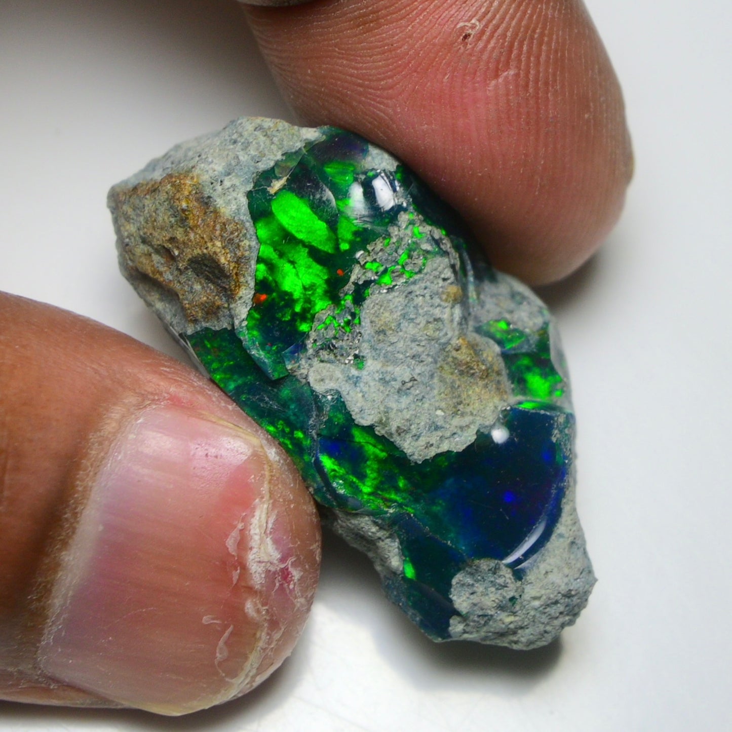 Rare Black Opal 35.25 Carats | Natural Black Ethiopian Opal Rough - Ready for Cutting & Jewelry!