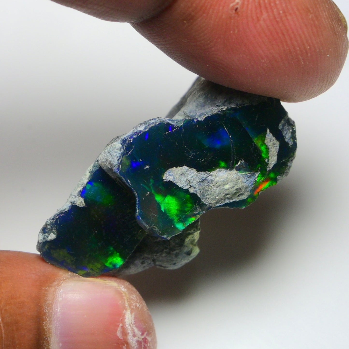 Rare Black Opal 32.00 Carats | Natural Black Ethiopian Opal Rough - Ready for Cutting & Jewelry!