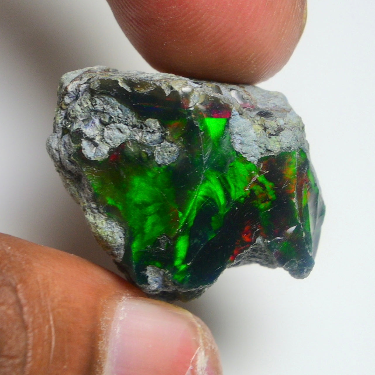 Rare Black Opal 26.70 Carats | Natural Black Ethiopian Opal Rough - Ready for Cutting & Jewelry!