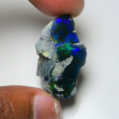 Rare Black Opal 32.00 Carats | Natural Black Ethiopian Opal Rough - Ready for Cutting & Jewelry!