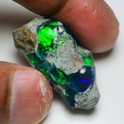 Rare Black Opal 35.25 Carats | Natural Black Ethiopian Opal Rough - Ready for Cutting & Jewelry!