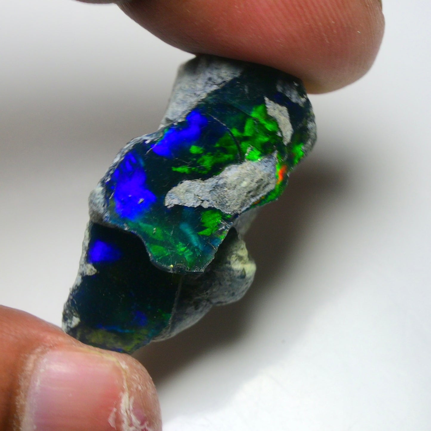 Rare Black Opal 32.00 Carats | Natural Black Ethiopian Opal Rough - Ready for Cutting & Jewelry!
