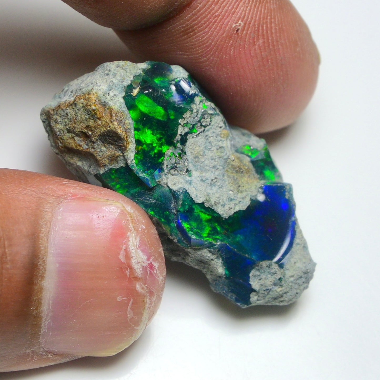 Rare Black Opal 35.25 Carats | Natural Black Ethiopian Opal Rough - Ready for Cutting & Jewelry!