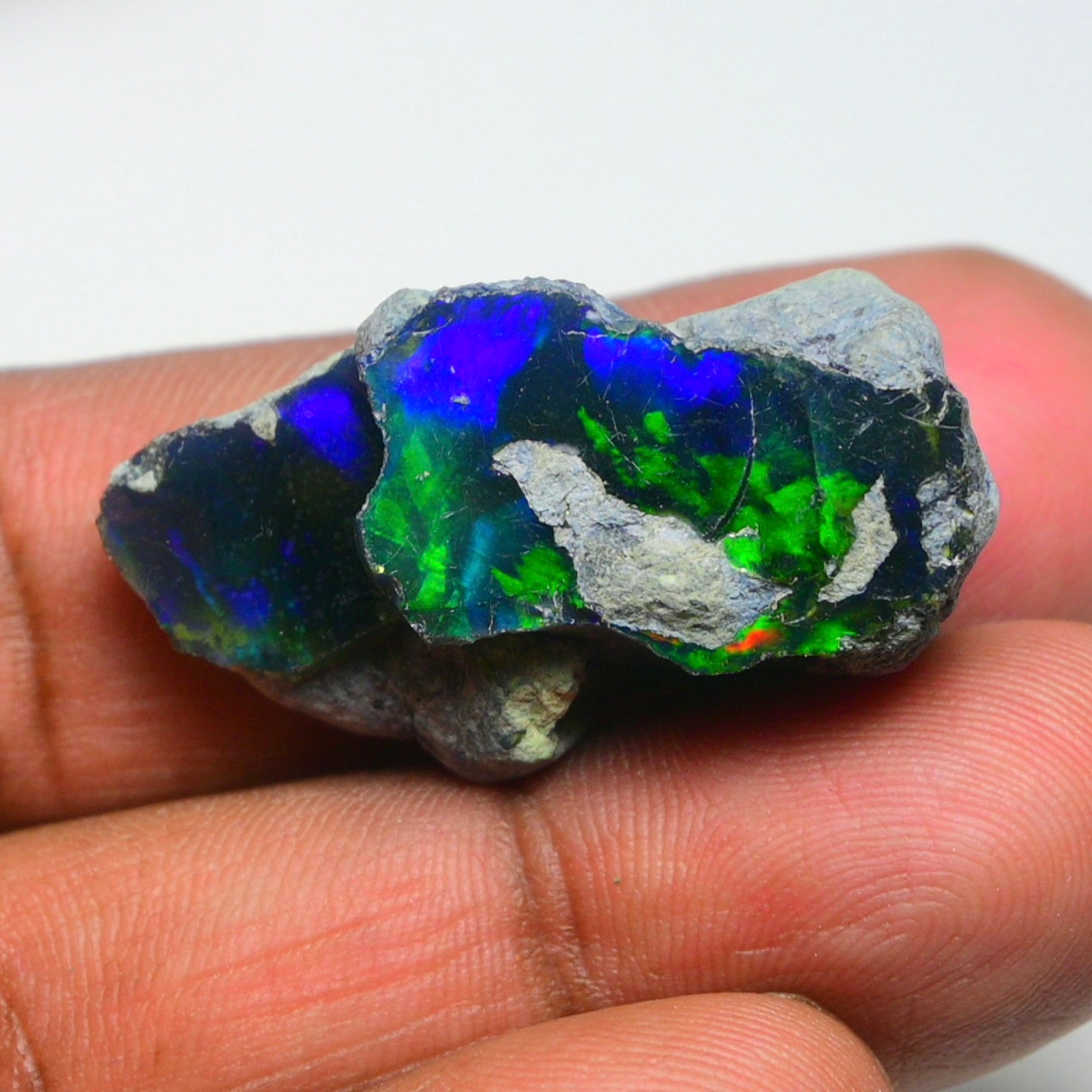 Rare Black Opal 32.00 Carats | Natural Black Ethiopian Opal Rough - Ready for Cutting & Jewelry!