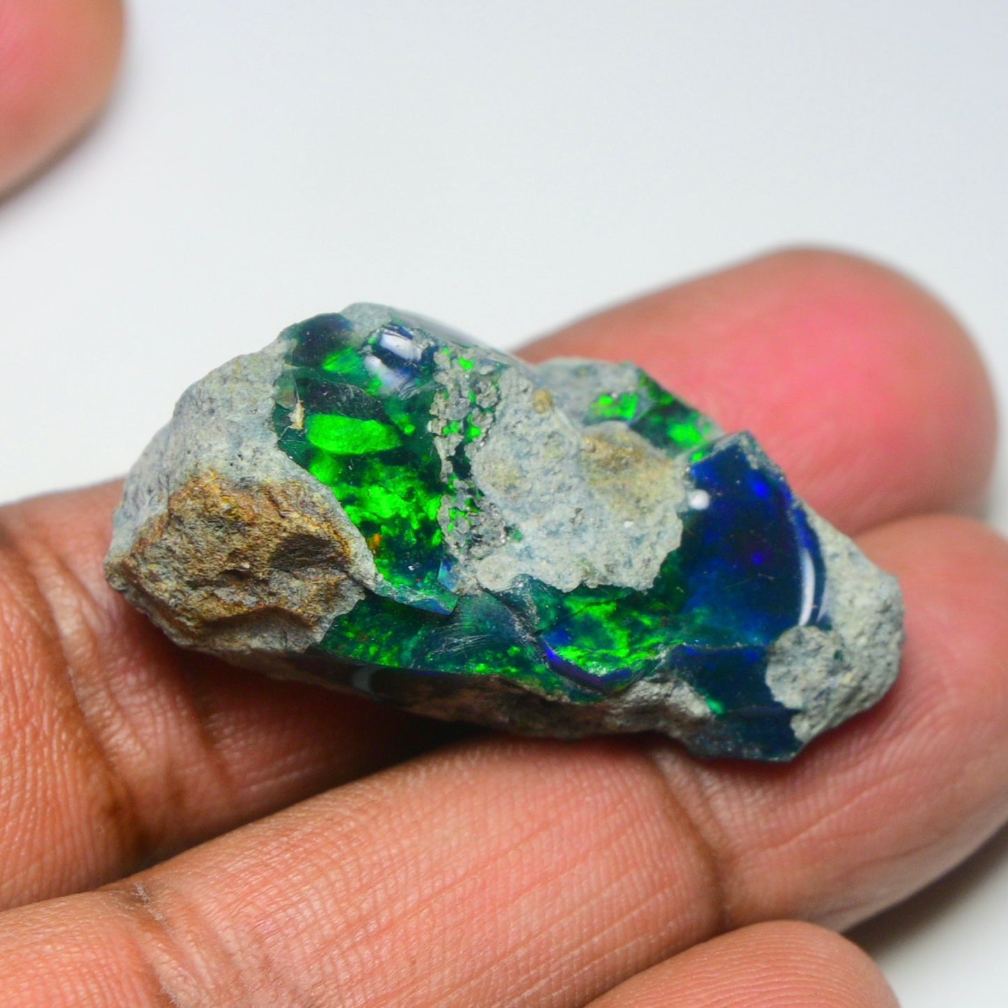 Rare Black Opal 35.25 Carats | Natural Black Ethiopian Opal Rough - Ready for Cutting & Jewelry!